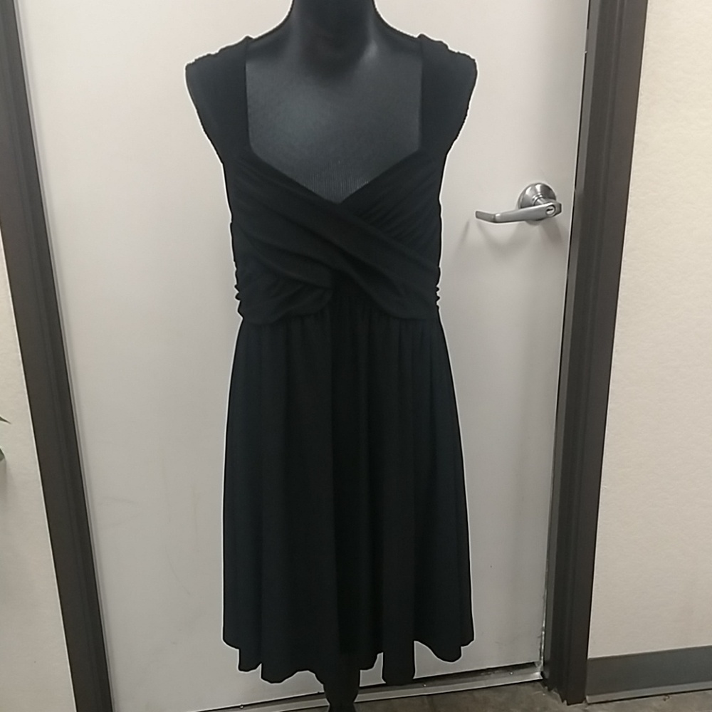Super cute black Torrid cross back dress